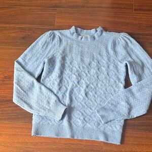 LOFT Sky Blue Cable Knit Sweater size xs